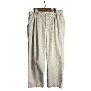 Eddie Bauer Men's Light Tan Straight Leg Chino Pants
